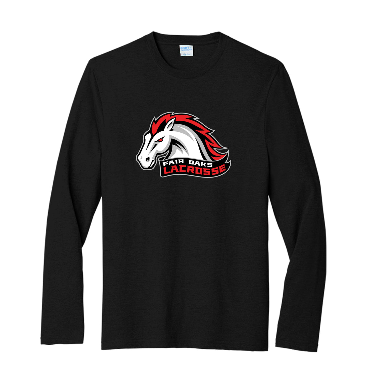 Lacrosse Fanatic  Black / S Fair Oaks Men's Long Sleeve Tee from Lacrosse Fanatic