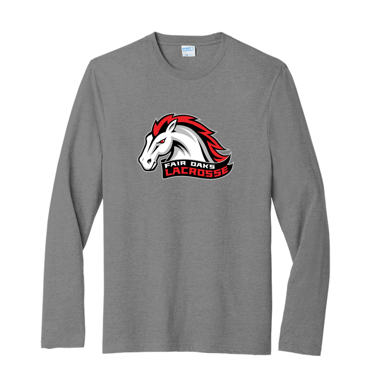Lacrosse Fanatic  Graphite Heather / S Fair Oaks Men's Long Sleeve Tee from Lacrosse Fanatic