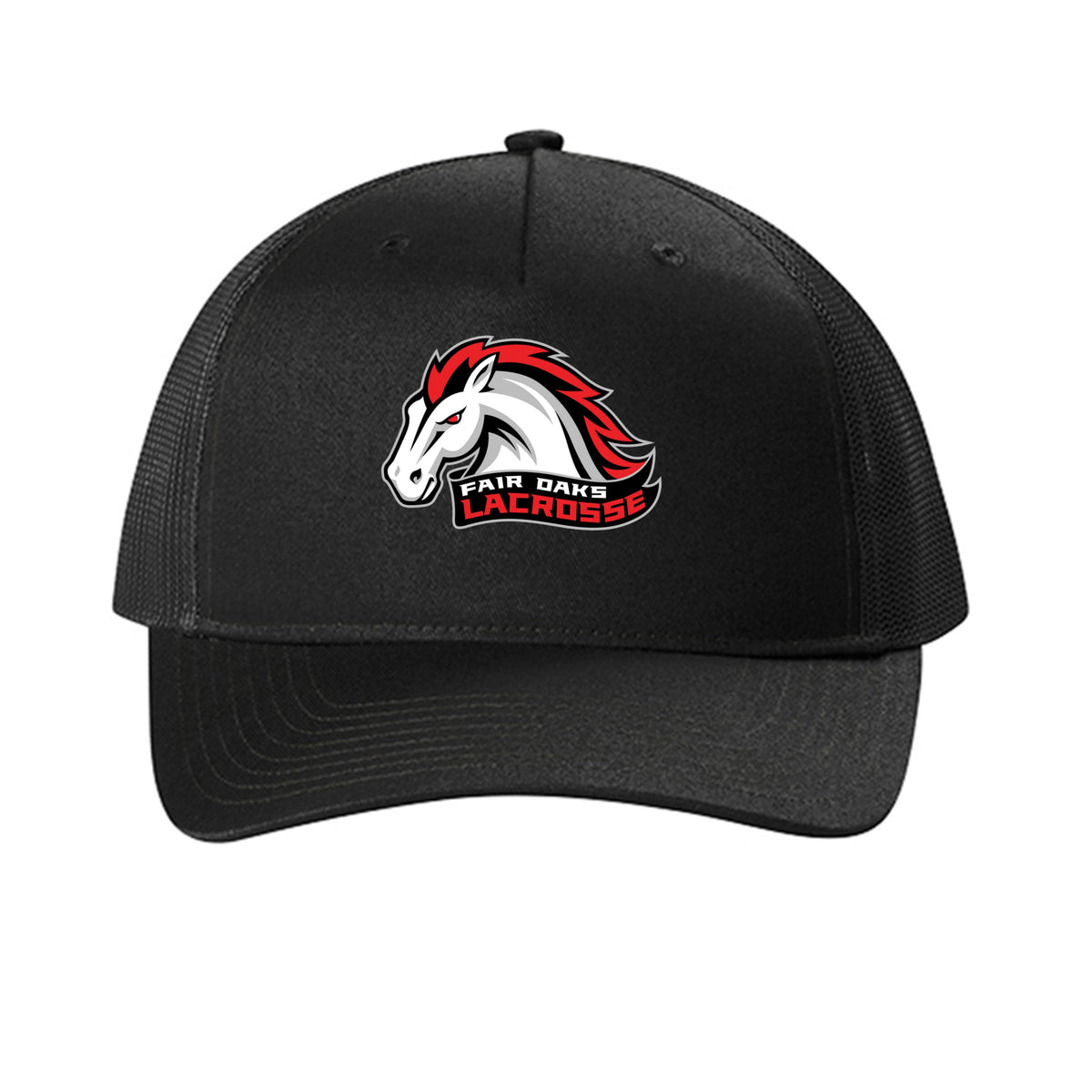 Lacrosse Fanatic  Black / ONE SIZE Fair Oaks Trucker Cap from Lacrosse Fanatic