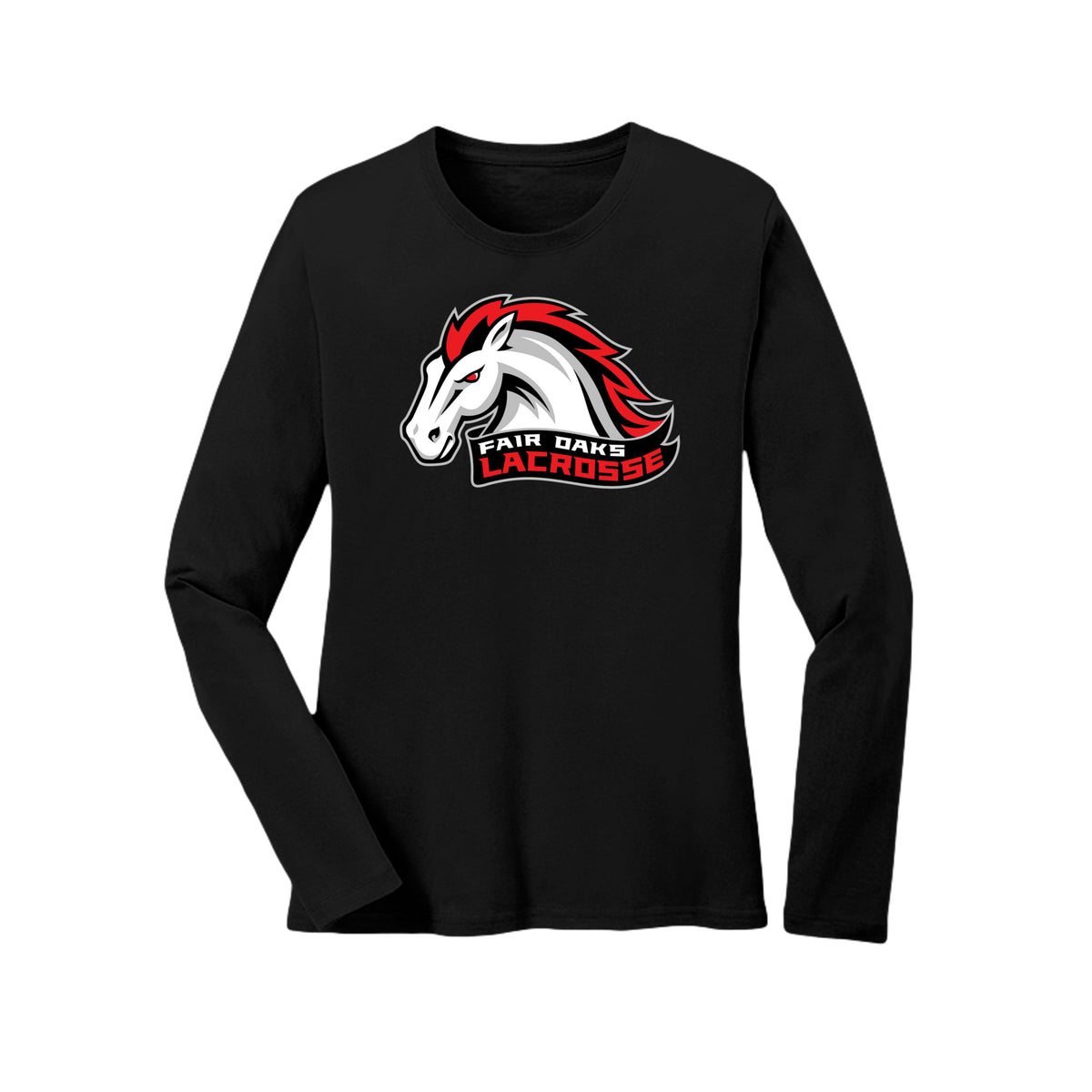 Lacrosse Fanatic  Black / S Fair Oaks Women's Long Sleeve Tee from Lacrosse Fanatic