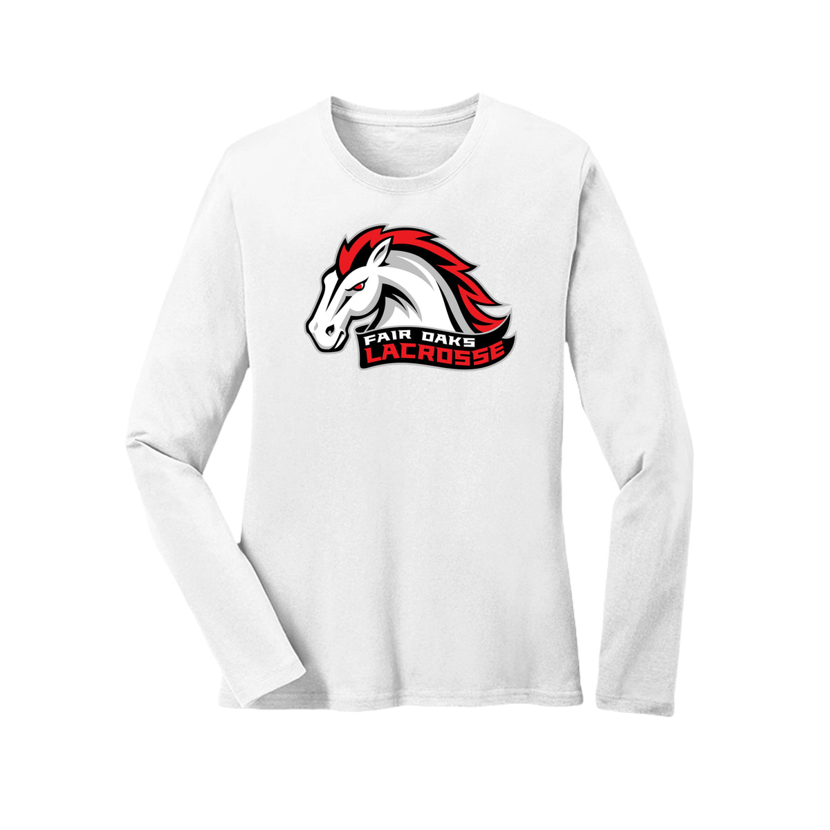 Lacrosse Fanatic  White / S Fair Oaks Women's Long Sleeve Tee from Lacrosse Fanatic