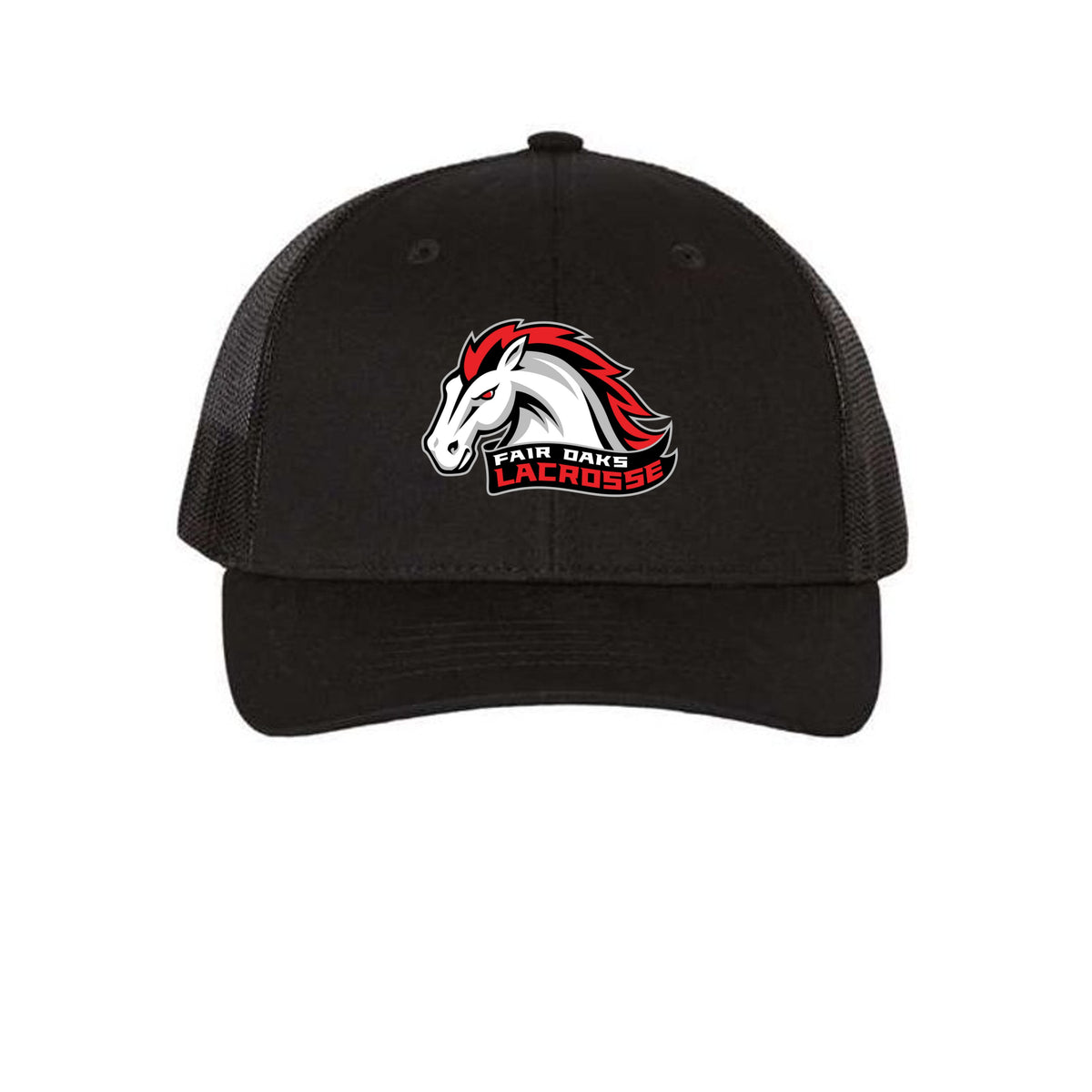 Lacrosse Fanatic  Black / ONE SIZE Fair Oaks Youth Trucker Cap from Lacrosse Fanatic
