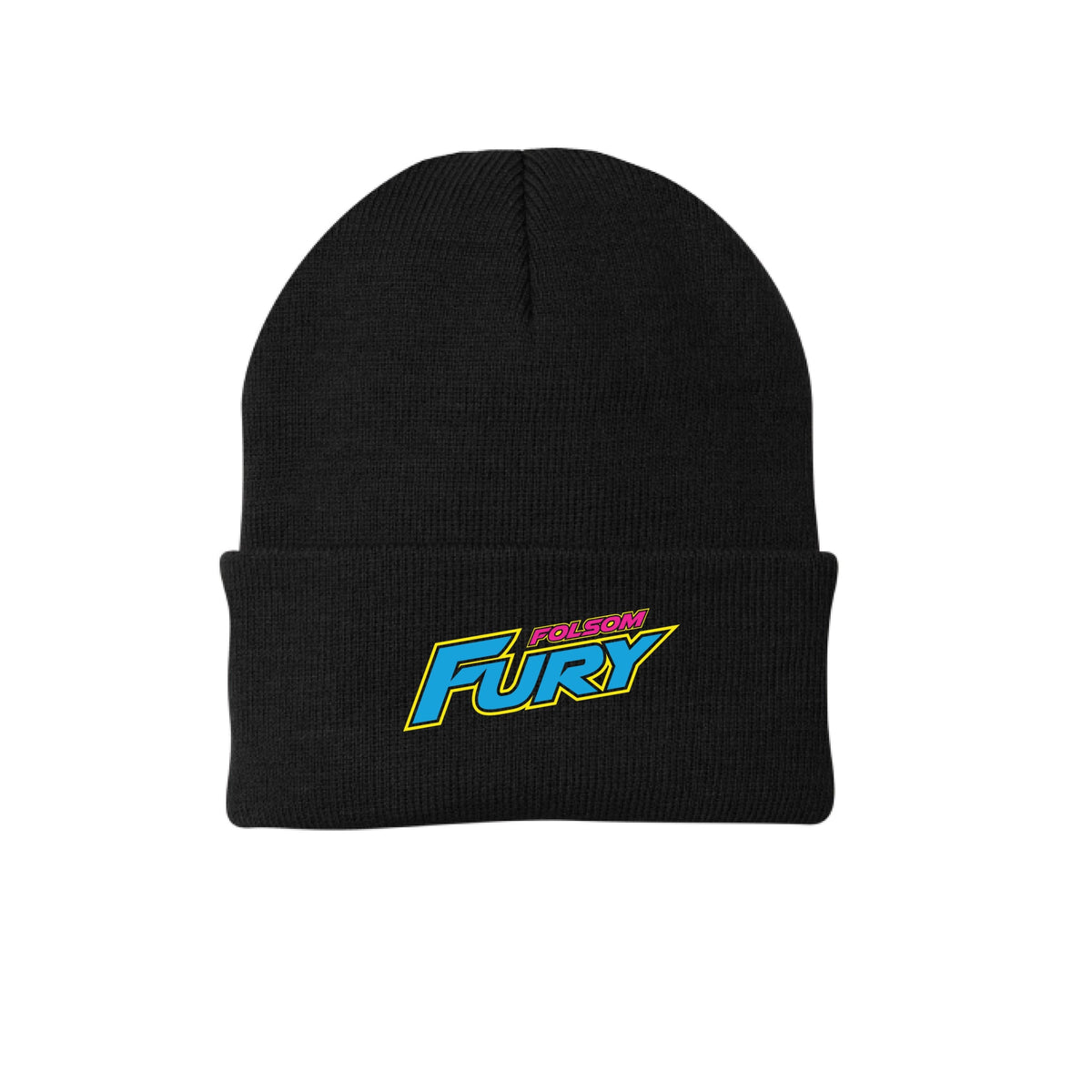 Lacrosse Fanatic  Black / ONE SIZE Folsom Fury Beanie - Black - Black (Name Only) from Lacrosse Fanatic