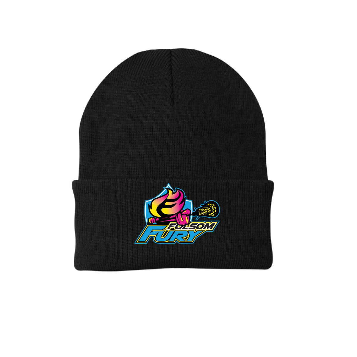 Lacrosse Fanatic  Black / ONE SIZE Folsom Fury Beanie - Black from Lacrosse Fanatic