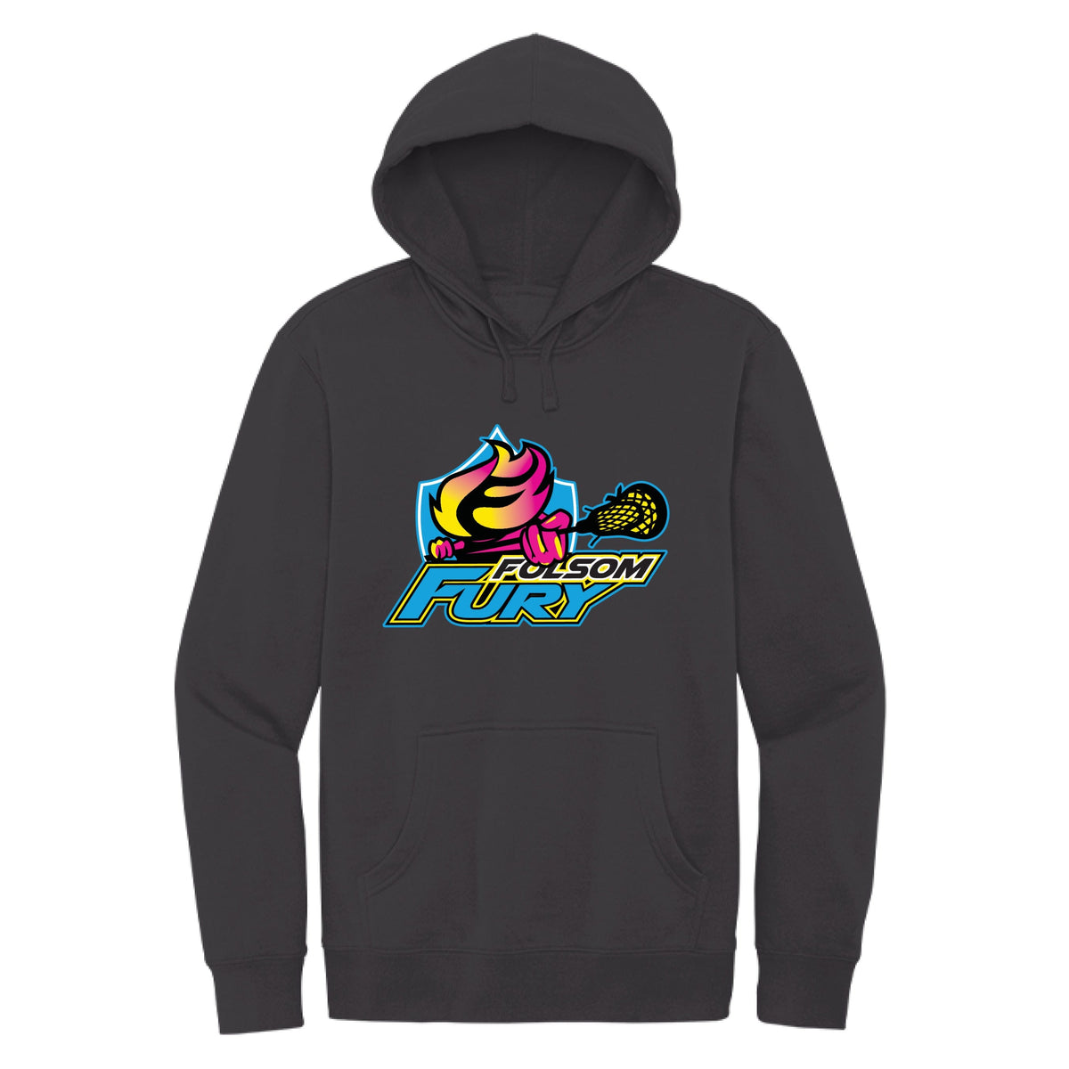 Lacrosse Fanatic  Black / XS Folsom Fury Men's Fleece Hoodie - Black from Lacrosse Fanatic