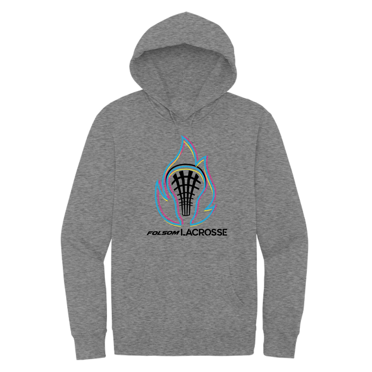 Lacrosse Fanatic  Light Hthr Gry / XS Folsom Fury Men's Fleece Hoodie - Grey from Lacrosse Fanatic