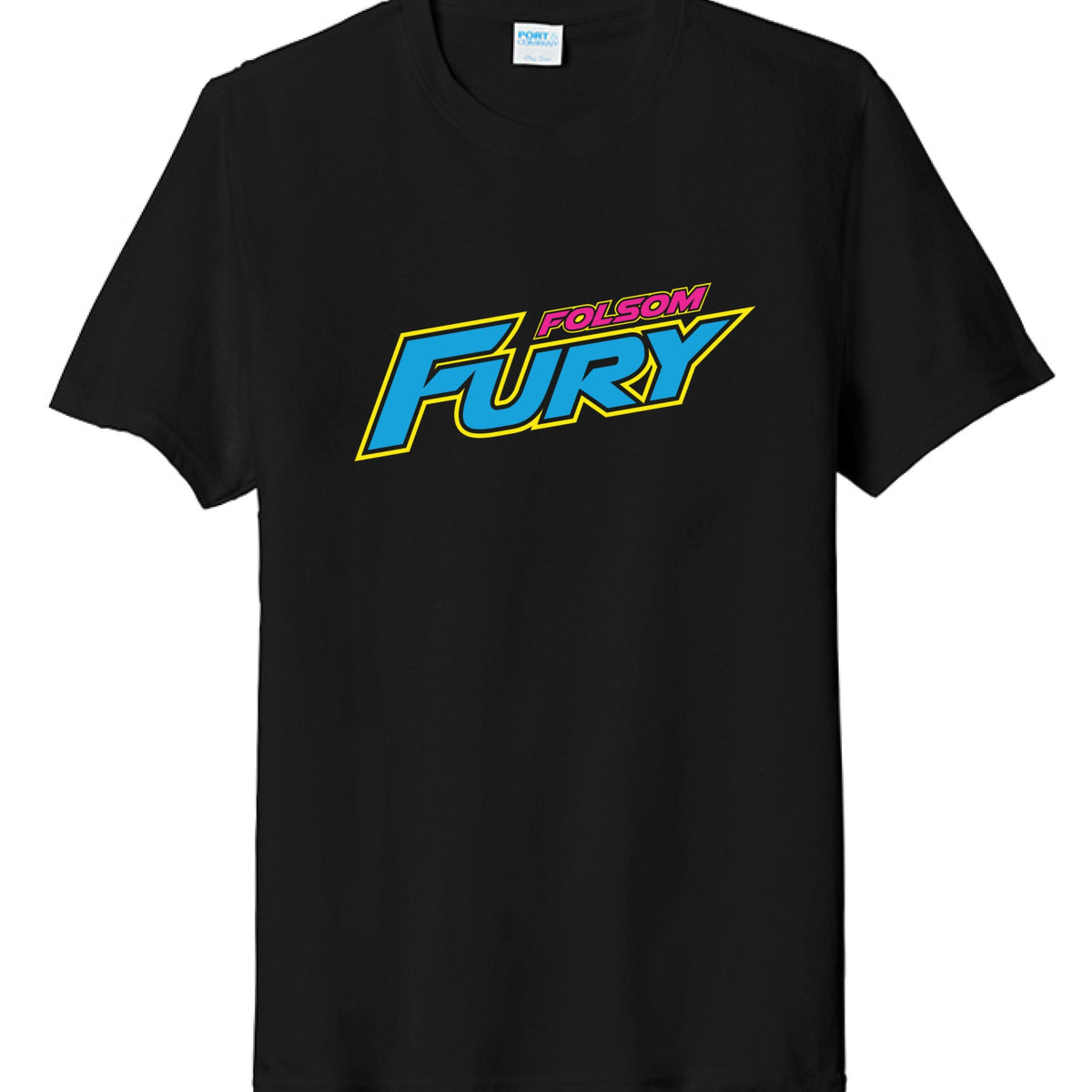 Lacrosse Fanatic  Black / S Folsom Fury Men's Tee - Black (Name Only) from Lacrosse Fanatic
