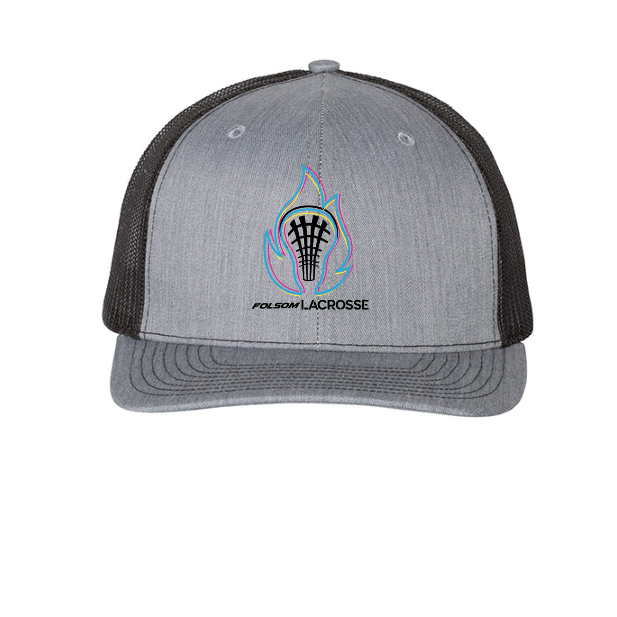 Lacrosse Fanatic  Heather Grey/ Black / XL Folsom Fury Trucker Hat - Grey from Lacrosse Fanatic