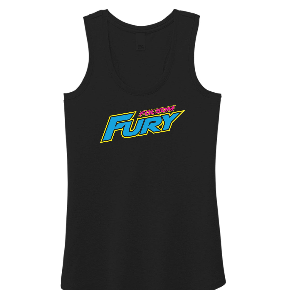 Lacrosse Fanatic  Black / XS Folsom Fury Women's Racerback Tank - Black (Name Only) from Lacrosse Fanatic