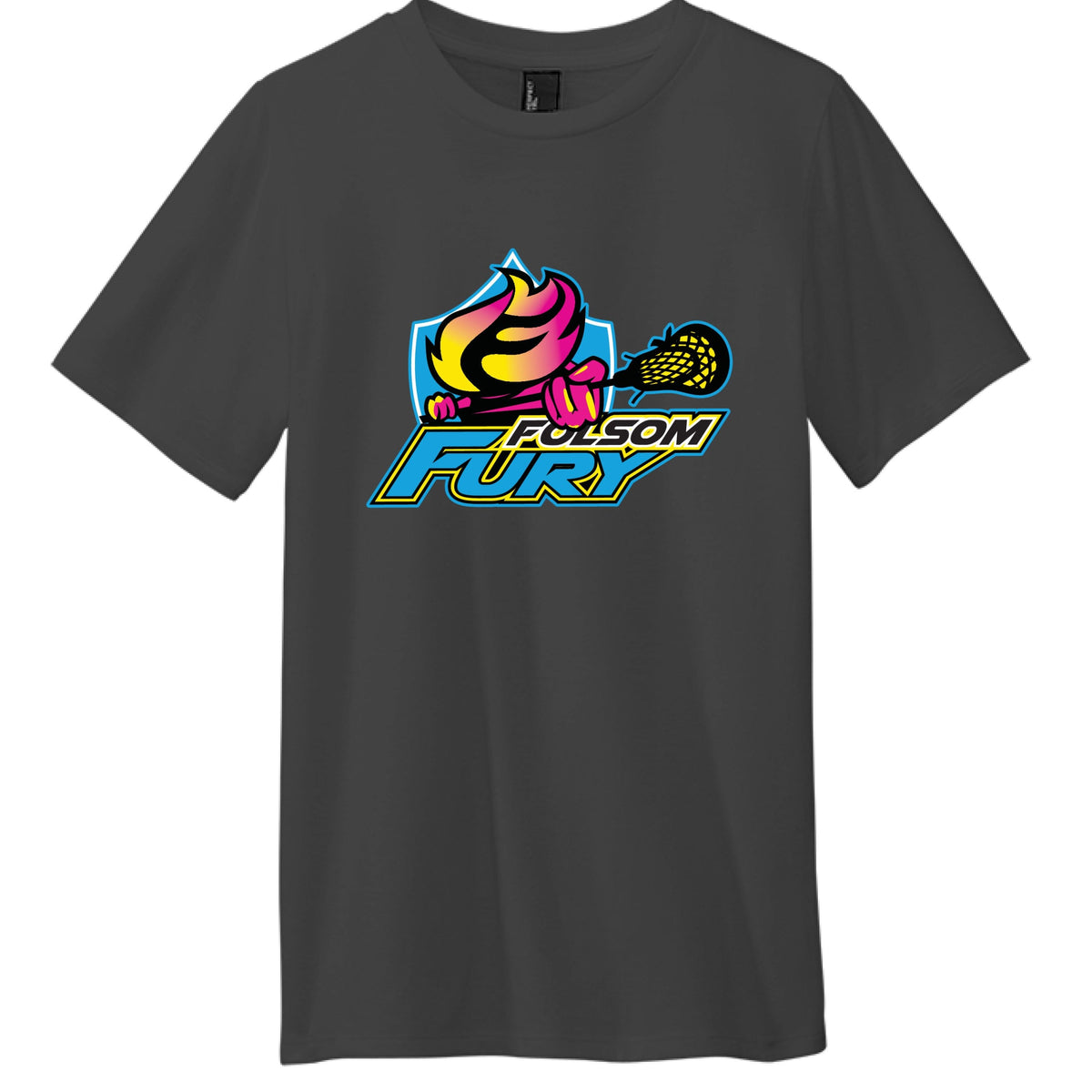 Lacrosse Fanatic  Black / YXS Folsom Fury Youth Tee - Black from Lacrosse Fanatic