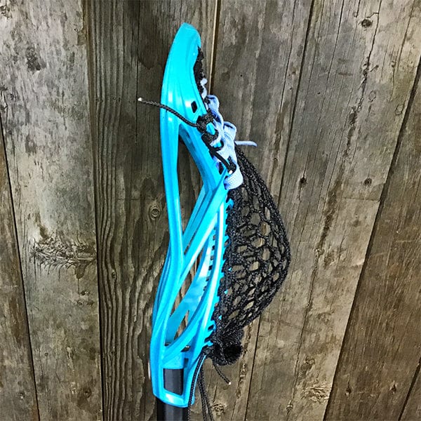 Lacrosse Fanatic Mens Complete Sticks Lax Fan Custom Mens Complete - Blue Kinetik 3 with Black Mesh and Black Evo Shaft from Lacrosse Fanatic