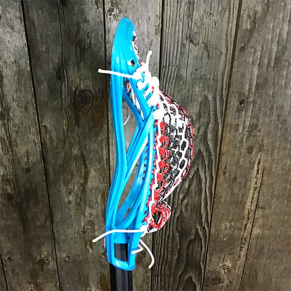 Lacrosse Fanatic Mens Complete Sticks Lax Fan Custom Mens Complete - Blue Kinetik 3 with USA Mesh and Black Evo Shaft from Lacrosse Fanatic