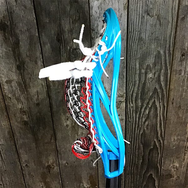 Lacrosse Fanatic Mens Complete Sticks Lax Fan Custom Mens Complete - Blue Kinetik 3 with USA Mesh and Black Evo Shaft from Lacrosse Fanatic