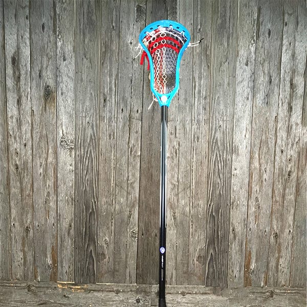 Lacrosse Fanatic Mens Complete Sticks Lax Fan Custom Mens Complete - Blue Kinetik 3 with USA Mesh and Black Evo Shaft from Lacrosse Fanatic