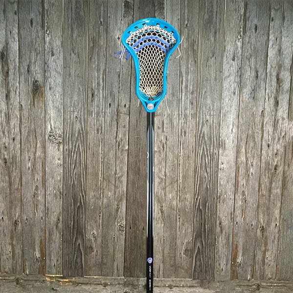 Lacrosse Fanatic Mens Complete Sticks Lax Fan Custom Mens Complete - Blue Kinetik 3 with White Mesh and Black Evo Shaft from Lacrosse Fanatic