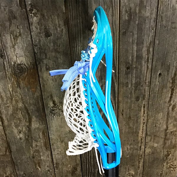 Lacrosse Fanatic Mens Complete Sticks Lax Fan Custom Mens Complete - Blue Kinetik 3 with White Mesh and Black Evo Shaft from Lacrosse Fanatic
