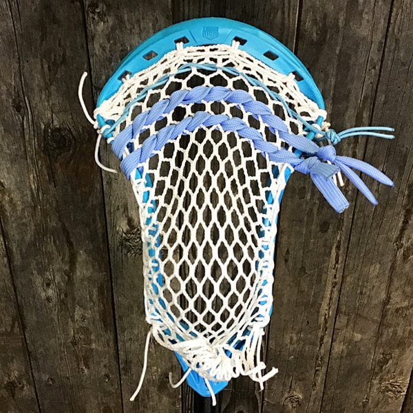 Lacrosse Fanatic Mens Complete Sticks Lax Fan Custom Mens Complete - Blue Kinetik 3 with White Mesh and Black Evo Shaft from Lacrosse Fanatic