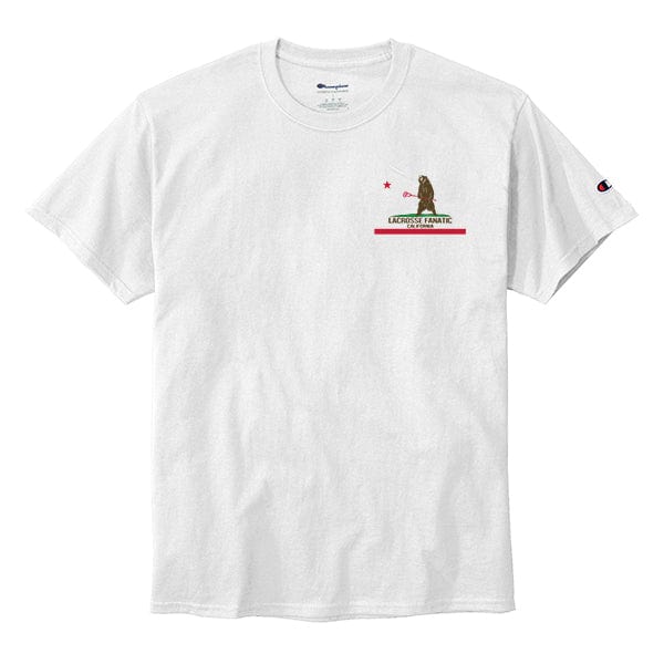 Lacrosse Fanatic Shirts Lax Fan Original T-Shirt - California Flag Tee from Lacrosse Fanatic