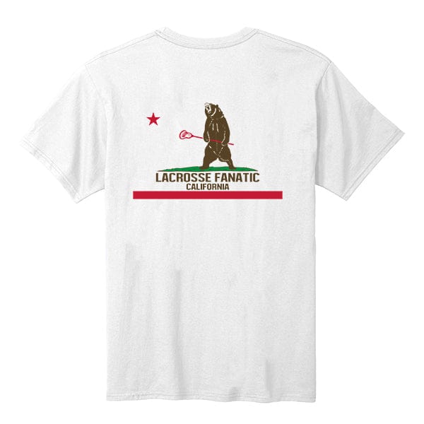 Lacrosse Fanatic Shirts Lax Fan Original T-Shirt - California Flag Tee from Lacrosse Fanatic