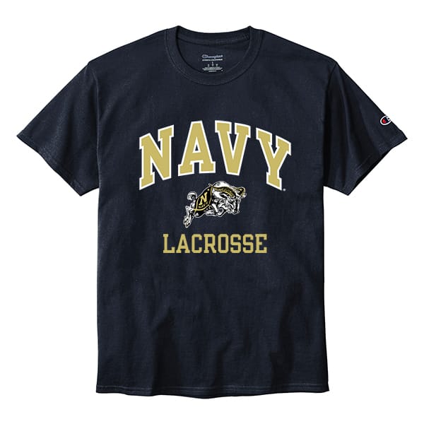 Lacrosse Fanatic Shirts Navy Lacrosse College Tee from Lacrosse Fanatic