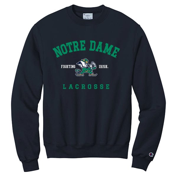 Lacrosse Fanatic Shirts Notre Dame Lacrosse College Crew Neck Sweatshirt from Lacrosse Fanatic