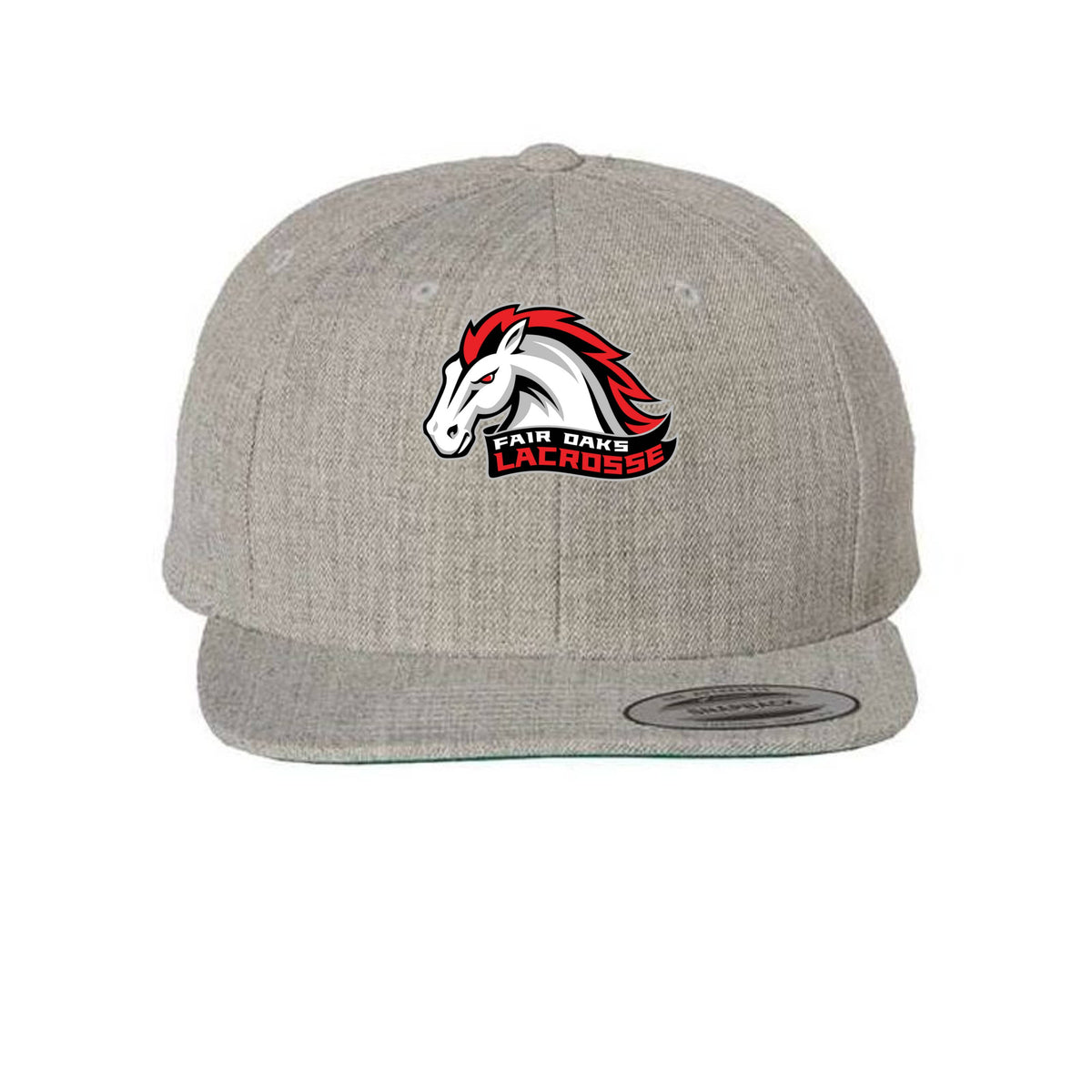 Lacrosse Fanatic  Spirit Wear Heather Grey / ONE SIZE Fair Oaks Snap Back Flat Bill Cap from Lacrosse Fanatic