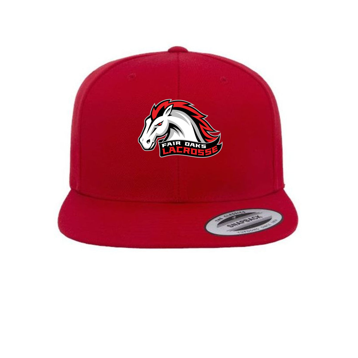 Lacrosse Fanatic  Spirit Wear Red / ONE SIZE Fair Oaks Snap Back Flat Bill Cap from Lacrosse Fanatic