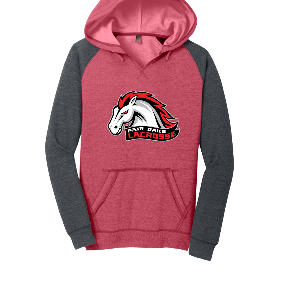 Lacrosse Fanatic  Spirit Wear H Red/H Char / XS Fair Oaks Women's Lightweight Fleece Hoodie from Lacrosse Fanatic
