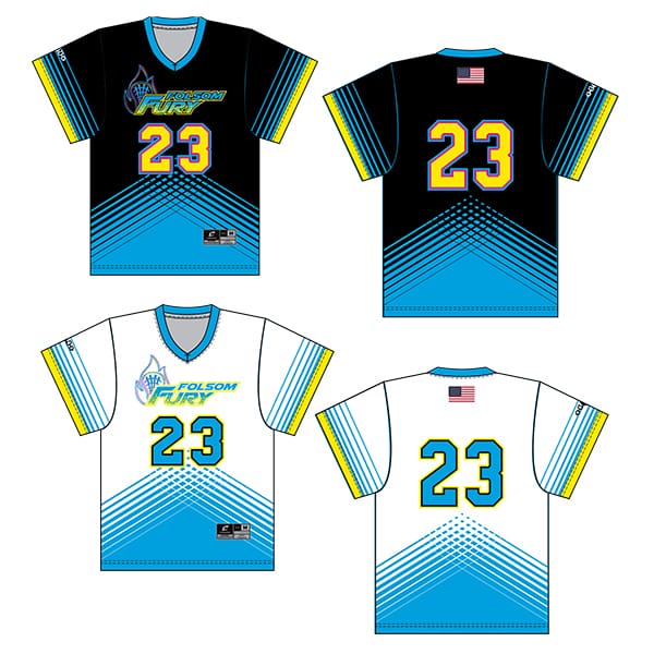Lacrosse Fanatic  Uniforms Folsom Fury Boys Jersey from Lacrosse Fanatic