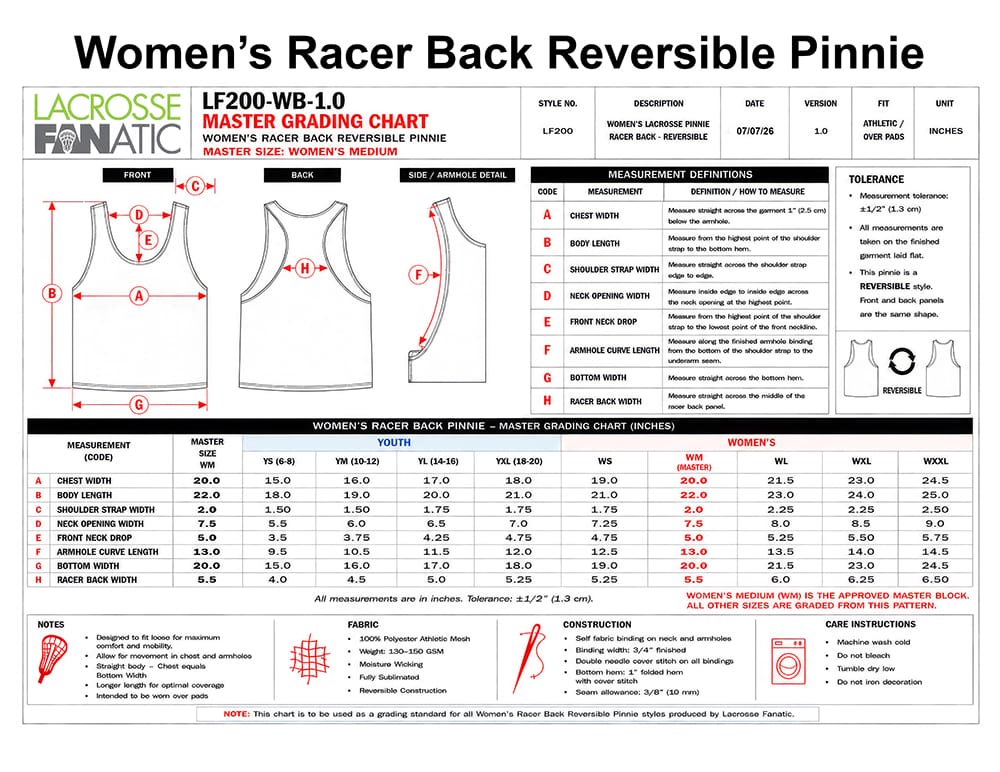 Lacrosse Fanatic Uniforms Roseville Raptors Girls Reversible Practice Pinnie from Lacrosse Fanatic