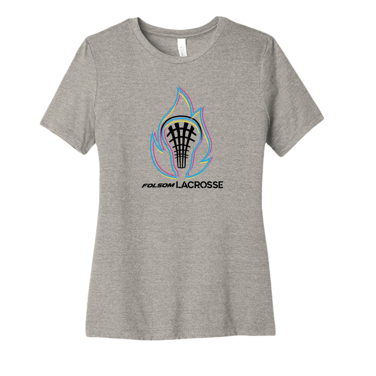 Lacrosse Fanatic  ATHLETIC HEATHER / S Women's Tee - Grey from Lacrosse Fanatic