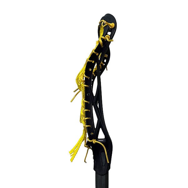 Lacrosse Fanatic Womens Complete Sticks Black/Yellow Lax Fan Custom Complete Women&#39;s Lacrosse Stick - Black True Prowess with True Comp 4.0 Project Kenny 2.0 Shaft from Lacrosse Fanatic