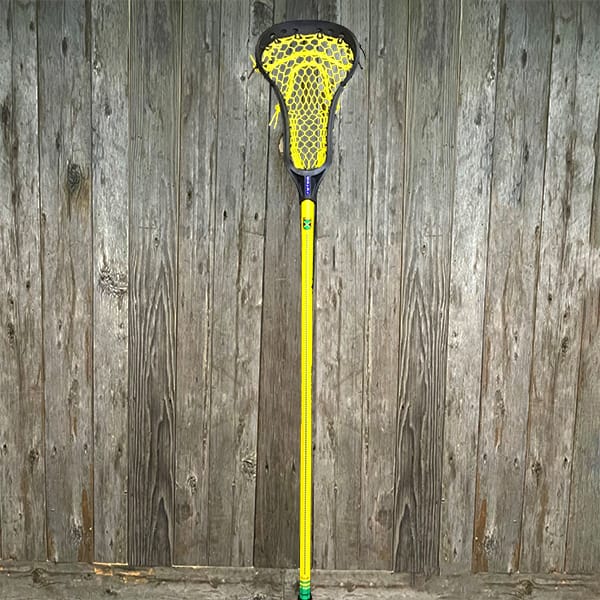Lacrosse Fanatic Womens Complete Sticks Black/Yellow/Green Lax Fan Custom Complete Women's Lacrosse Stick - Black True Prowess with Yellow StringKing Mesh & True Yellow Comp 4 Shaft Shaft from Lacrosse Fanatic