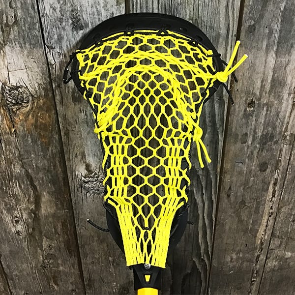 Lacrosse Fanatic Womens Complete Sticks Black/Yellow/Green Lax Fan Custom Complete Women's Lacrosse Stick - Black True Prowess with Yellow StringKing Mesh & True Yellow Comp 4 Shaft Shaft from Lacrosse Fanatic