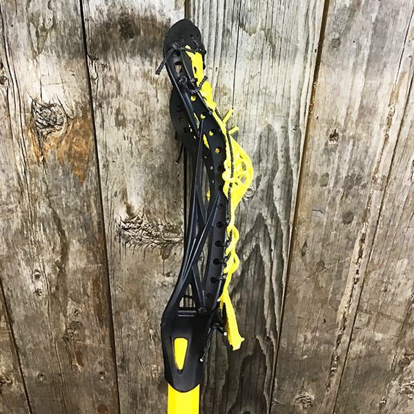 Lacrosse Fanatic Womens Complete Sticks Black/Yellow/Green Lax Fan Custom Complete Women's Lacrosse Stick - Black True Prowess with Yellow StringKing Mesh & True Yellow Comp 4 Shaft Shaft from Lacrosse Fanatic