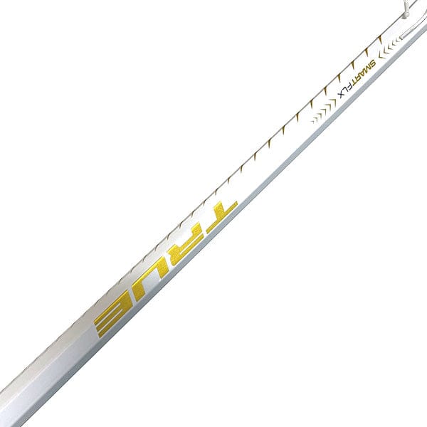 Lacrosse Fanatic Womens Complete Sticks Yellow/White Lax Fan Custom Complete Women&#39;s Lacrosse Stick - Yellow Gait Whip 2 with Armor Mesh Runner and True Lynx Composite Shaft from Lacrosse Fanatic
