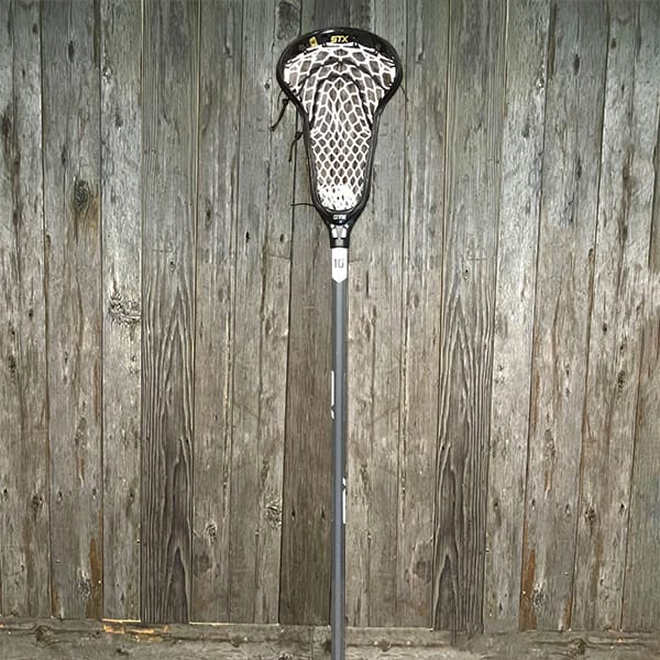 Lacrosse Fanatic Womens Complete Sticks Black/White Lax Fan Custom Complete Womens Lacrosse Stick - Black STX Crux 600 Head with White Crux Pro Mesh and STX shaft from Lacrosse Fanatic