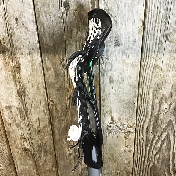 Lacrosse Fanatic Womens Complete Sticks Black/White Lax Fan Custom Complete Womens Lacrosse Stick - Black STX Crux 600 Head with White Crux Pro Mesh and STX shaft from Lacrosse Fanatic