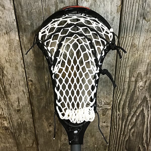 Lacrosse Fanatic Womens Complete Sticks Black/White Lax Fan Custom Complete Womens Lacrosse Stick - Black STX Crux 600 Head with White Crux Pro Mesh and STX shaft from Lacrosse Fanatic