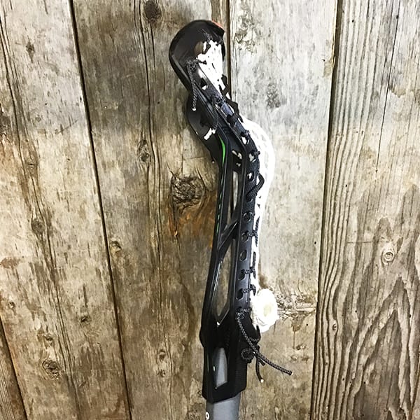 Lacrosse Fanatic Womens Complete Sticks Black/White Lax Fan Custom Complete Womens Lacrosse Stick - Black STX Crux 600 Head with White Crux Pro Mesh and STX shaft from Lacrosse Fanatic