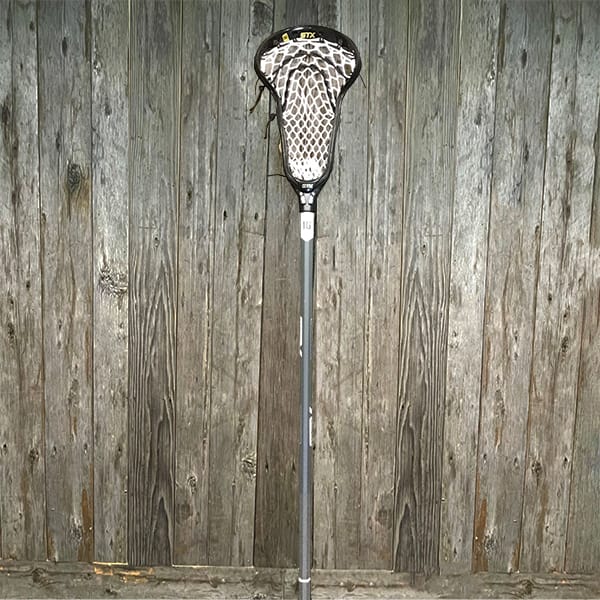 Lacrosse Fanatic Womens Complete Sticks Black/White Lax Fan Custom Complete Womens Lacrosse Stick - Black STX Exult 600 Head with White Crux Mesh Pro and STX shaft (Copy) from Lacrosse Fanatic