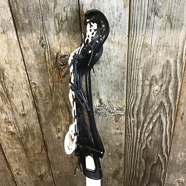 Lacrosse Fanatic Womens Complete Sticks Black/White Lax Fan Custom Complete Womens Lacrosse Stick - Black STX Exult 600 Head with White Crux Mesh Pro and STX shaft (Copy) from Lacrosse Fanatic