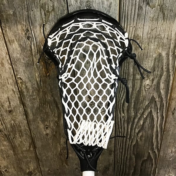 Lacrosse Fanatic Womens Complete Sticks Black/White Lax Fan Custom Complete Womens Lacrosse Stick - Black STX Exult 600 Head with White Crux Mesh Pro and STX shaft (Copy) from Lacrosse Fanatic