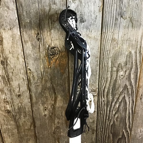 Lacrosse Fanatic Womens Complete Sticks Black/White Lax Fan Custom Complete Womens Lacrosse Stick - Black STX Exult 600 Head with White Crux Mesh Pro and STX shaft (Copy) from Lacrosse Fanatic