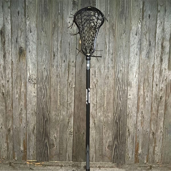 Lacrosse Fanatic Womens Complete Sticks Black/Black Lax Fan Custom Complete Womens Lacrosse Stick - Black STX Exult Pro Head with Black Gait Flex Mesh Pocket and STX shaft from Lacrosse Fanatic