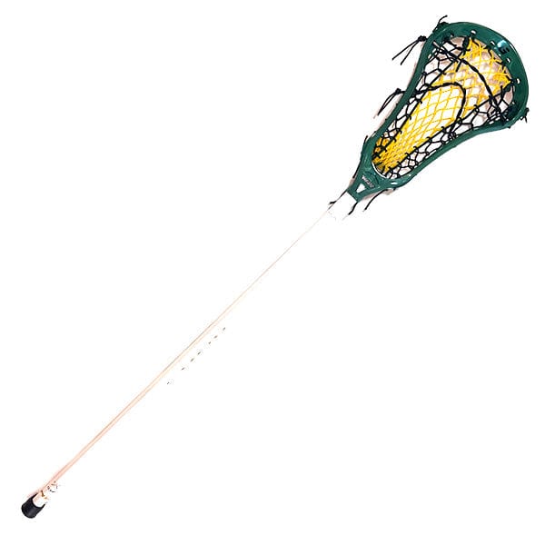 Lacrosse Fanatic Womens Complete Sticks Green//Yellow/White Lax Fan Custom Complete Womens Lacrosse Stick - Dyed Green Gait Whip 2 Head and Yellow Crux Mesh 2 from Lacrosse Fanatic