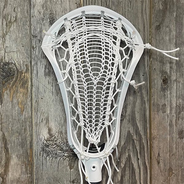 Lacrosse Fanatic Womens Complete Sticks White/White/White Lax Fan Custom Complete Womens Lacrosse Stick - White Gait Whip 2 with White Armor Mesh Runner and True Lynx Composite Shaft from Lacrosse Fanatic