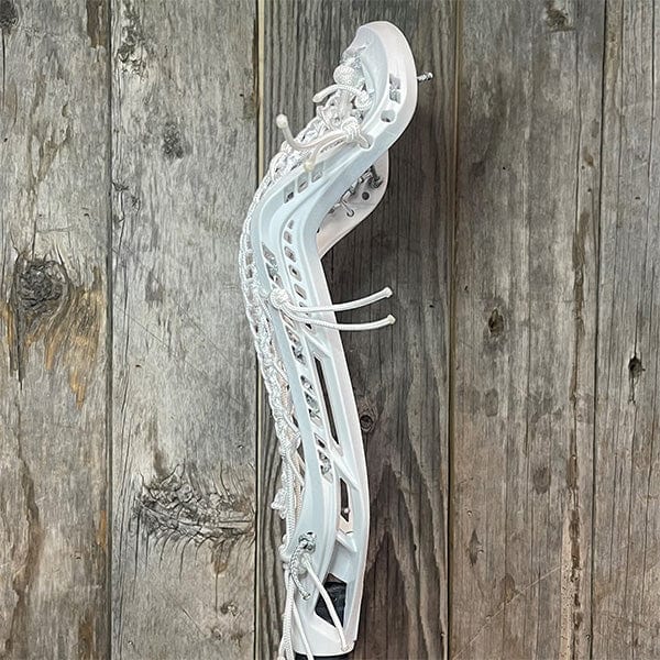 Lacrosse Fanatic Womens Complete Sticks White/White/White Lax Fan Custom Complete Womens Lacrosse Stick - White Gait Whip 2 with White Armor Mesh Runner and True Lynx Composite Shaft from Lacrosse Fanatic