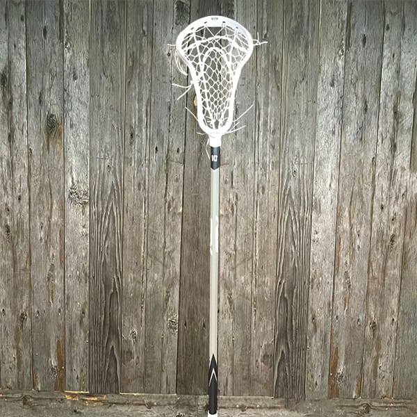Lacrosse Fanatic Womens Complete Sticks White/White Lax Fan Custom Complete Womens Lacrosse Stick - White STX Exult Pro Head with White Gait Flex Mesh Pocket and STX shaft from Lacrosse Fanatic