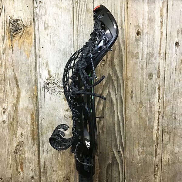 Lacrosse Fanatic Womens Complete Sticks Black/Black Lax Fan Custom Strung Black STX Crux 600 Womens Lacrosse Head with Black Crux Mesh from Lacrosse Fanatic